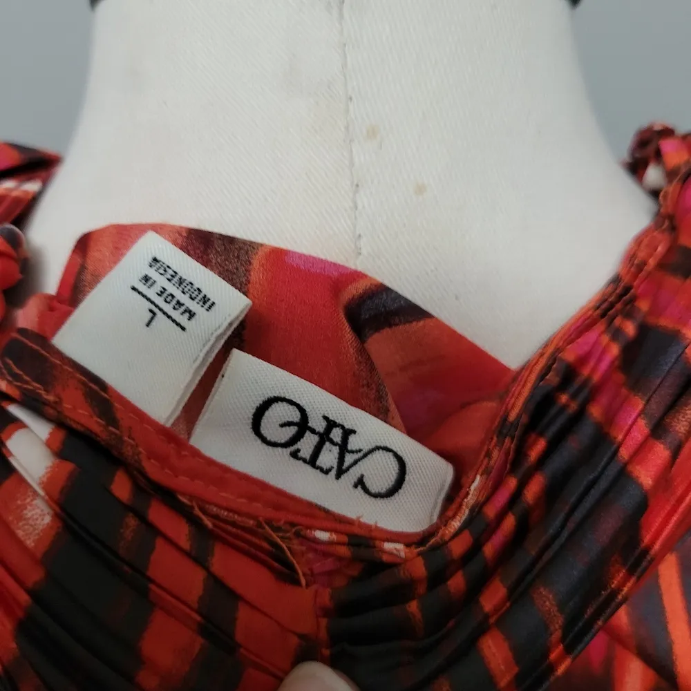 Cato orange red mix abstract tank size large - Image 6