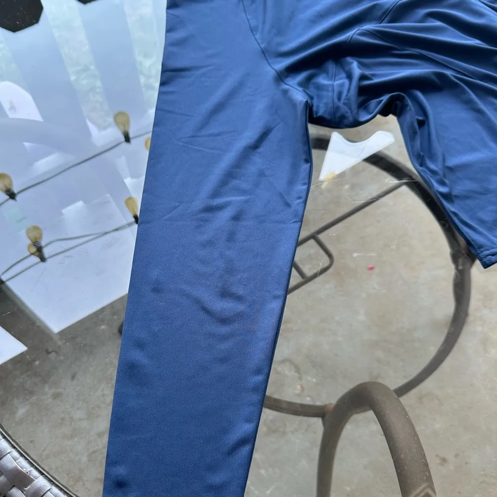 Puma Shine Lightweight Quarter Zip Long Sleeve Pull Over in Navy Blue Size Large - Image 12