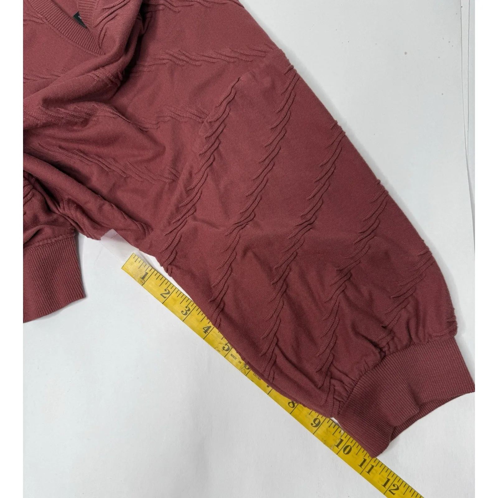 Simply Vera Top Women's‎ Size XL Velvet Mauve Textured Career Sweatshirt Comfort - Image 8