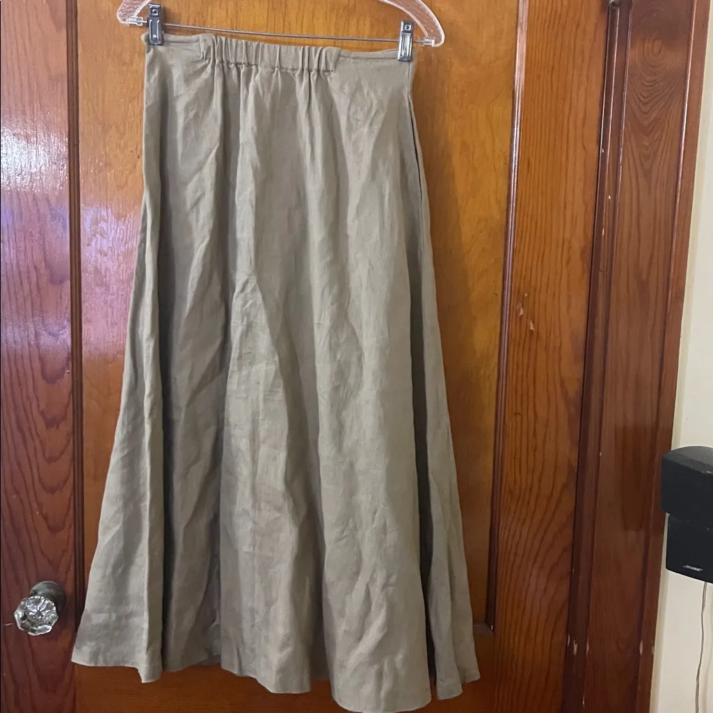 Muji Linen Skirt Brown Size XS - Image 5