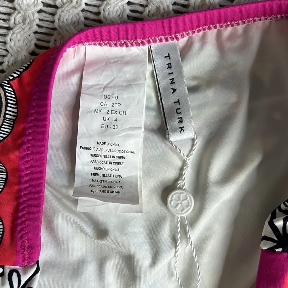 Trina Turk • Tanzania side shirred hipster swim bottoms TT0AP90 - Image 5
