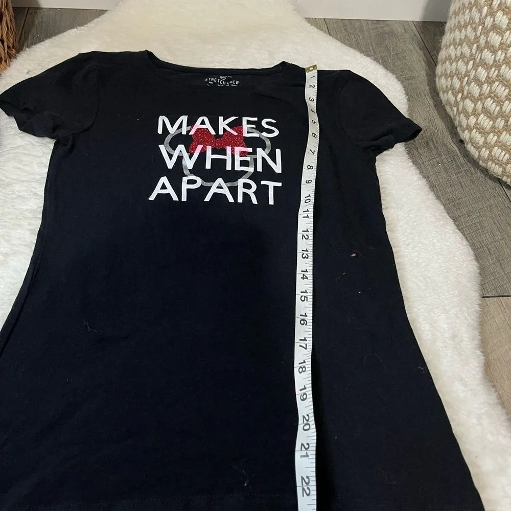 Disney Minnie Bow Makes When Apart Primark Short Sleeve Top - Image 4