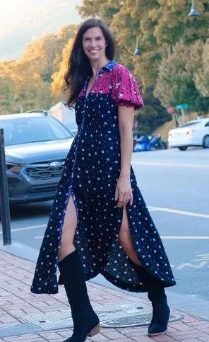 Nora Printed Maxi Dress - Image 2