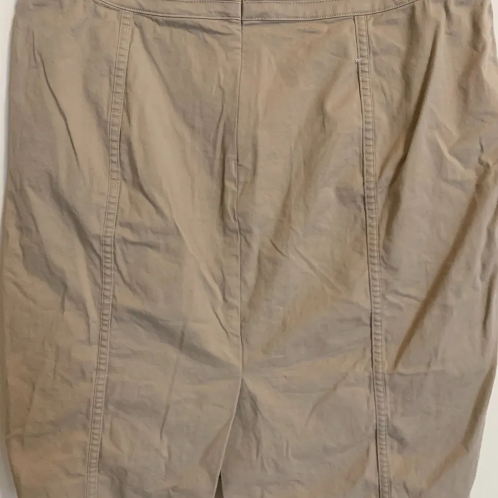 Khaki Pencil Skirt Tan Size 8 - Image 4