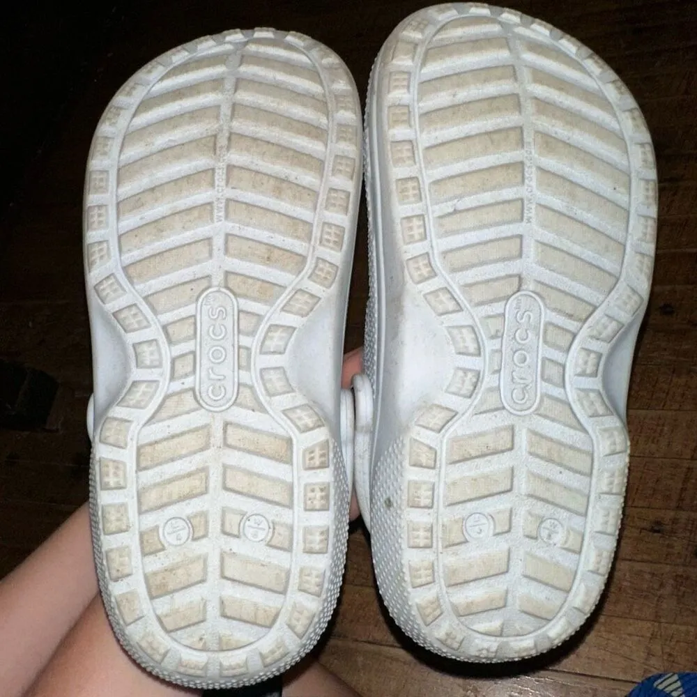 Crocs light blue washable rubber lined W6 orthotic arch support shoes - Image 3