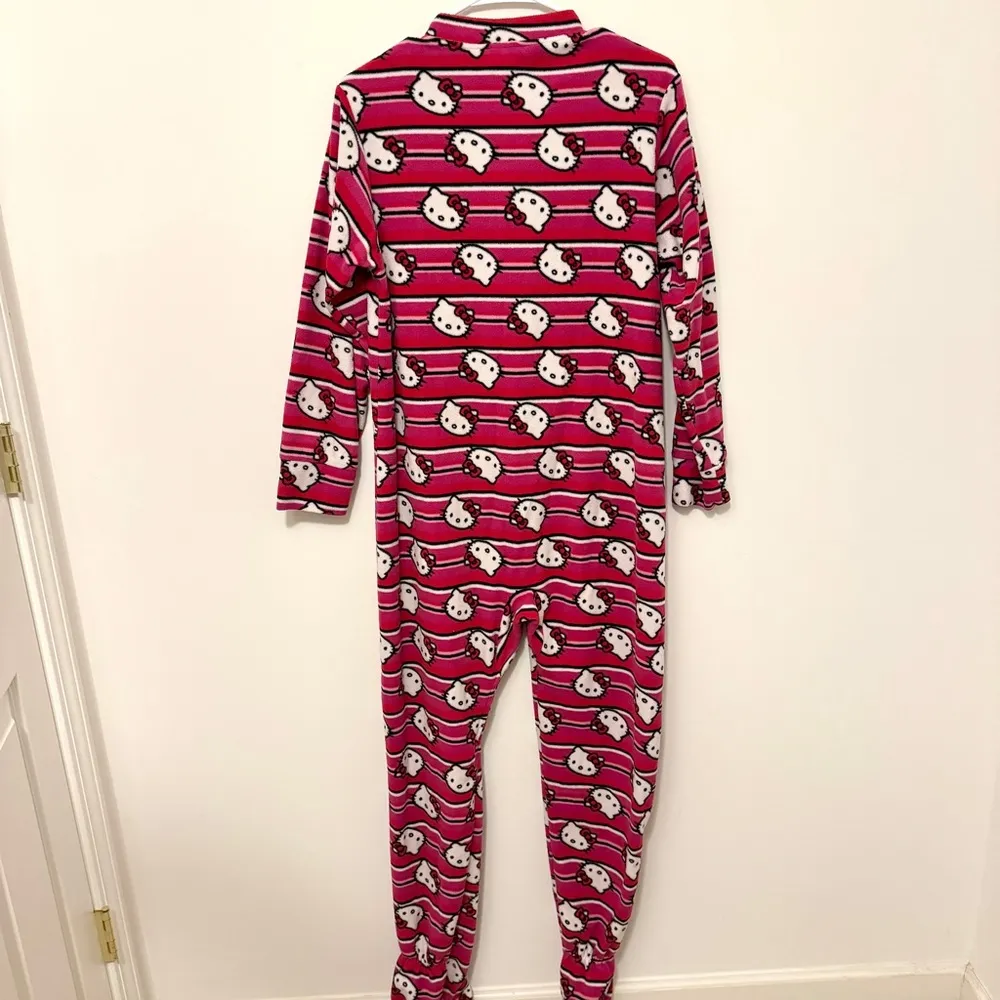 Hello Kitty Pink Onesie Size Large Women’s Pajama Cozy - Image 6
