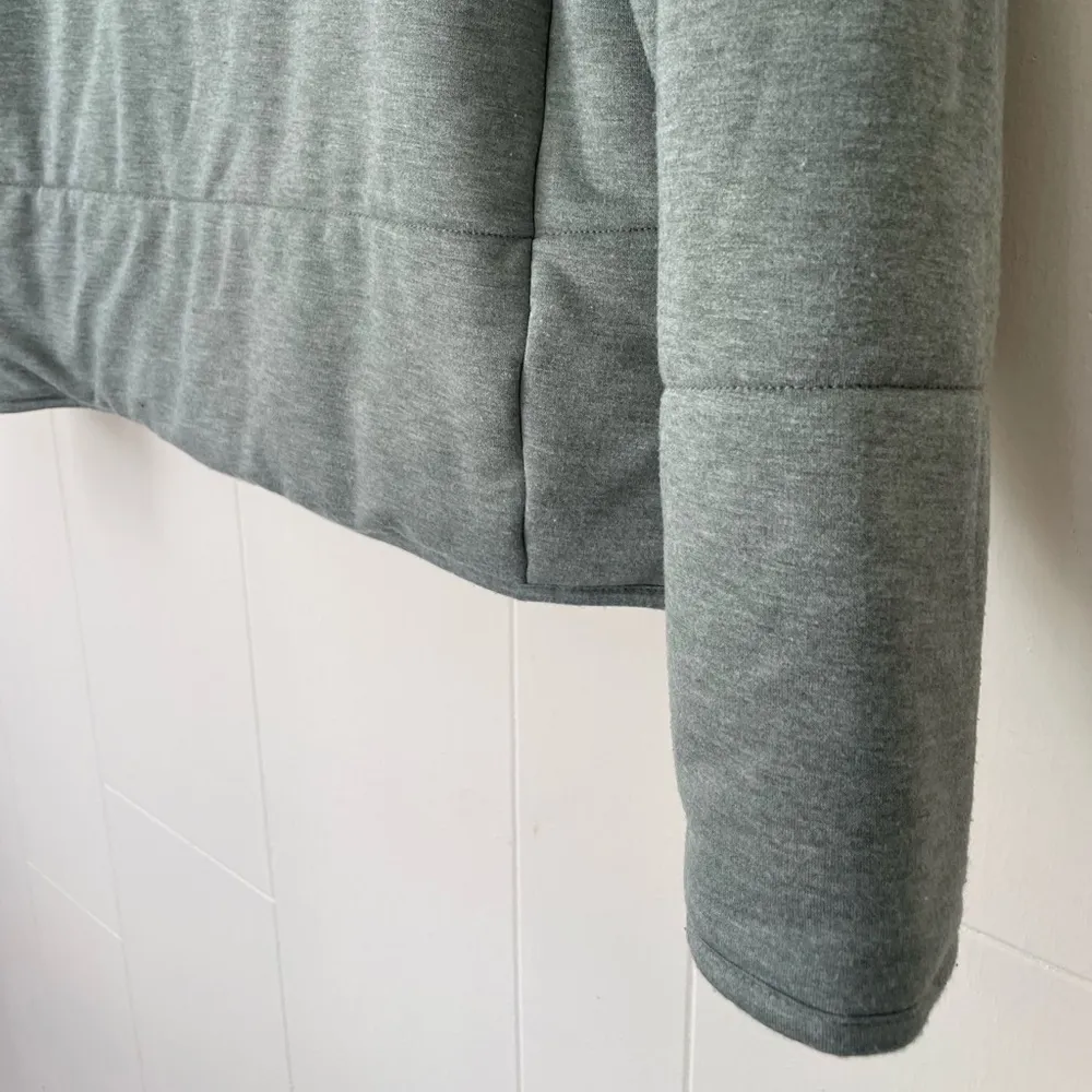 Three Dots Full Zip Quilted Jacket Light Sage Green Soft Women’s Size M - Image 11