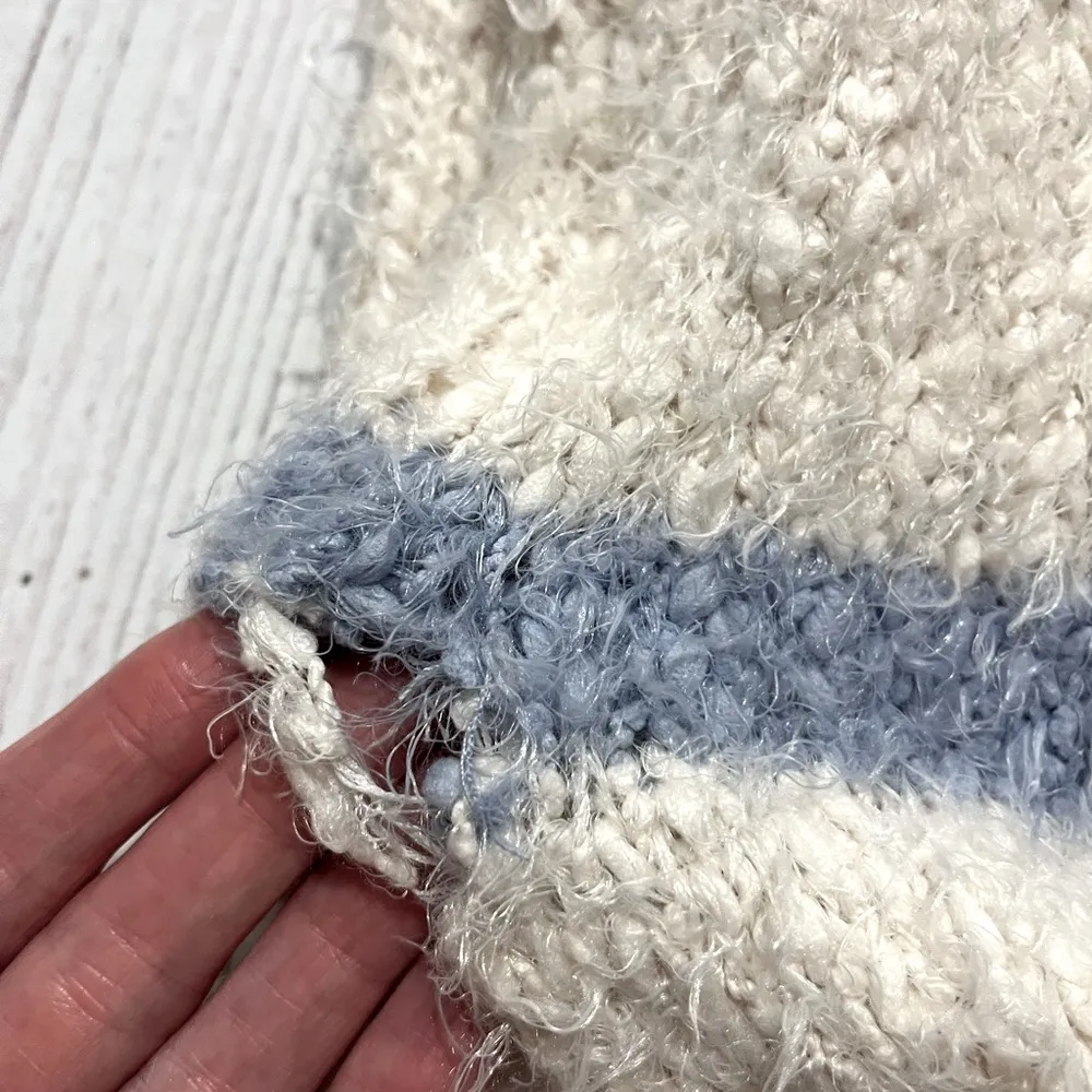 Peaceful Heart Striped Ivory Sweater Large from Pink Lily Like New - Image 6