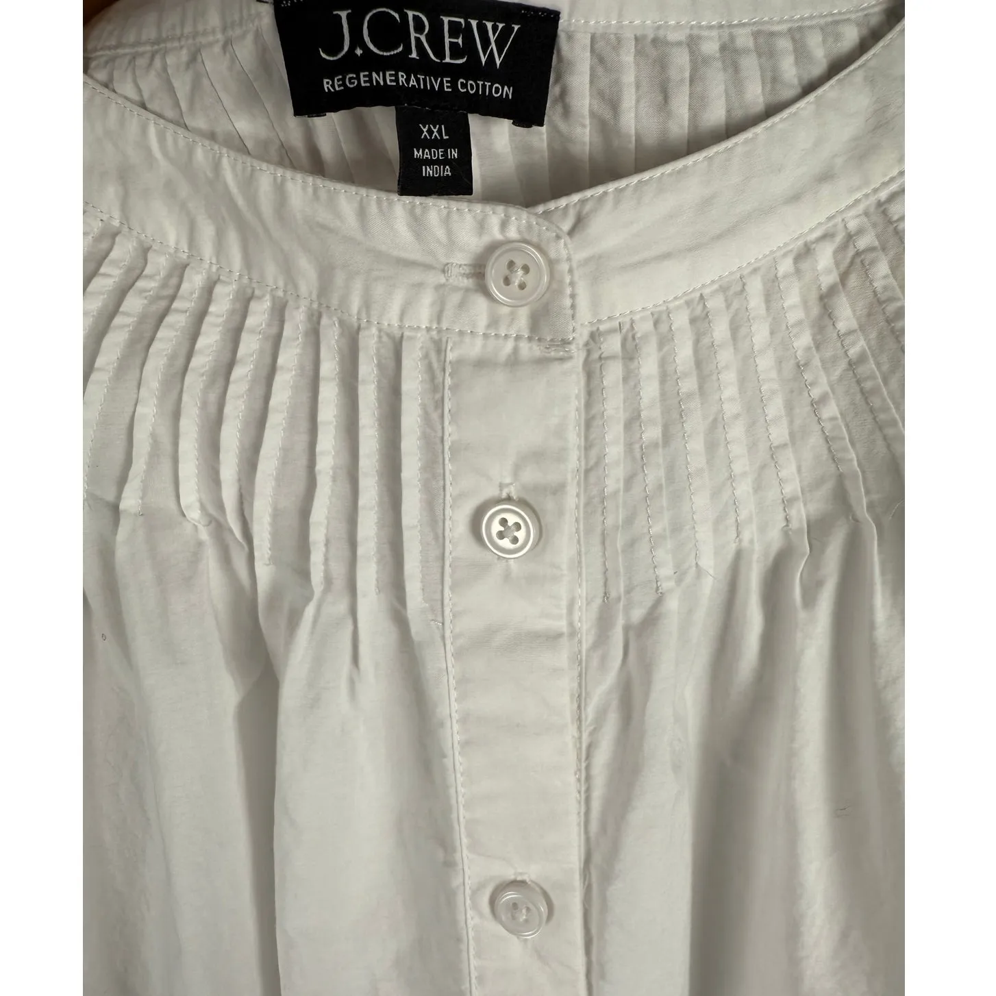 J. Crew Plus White‎ Jolie Dress in Eyelet Regenerative Cotton Poplin Size XXL - Image 9