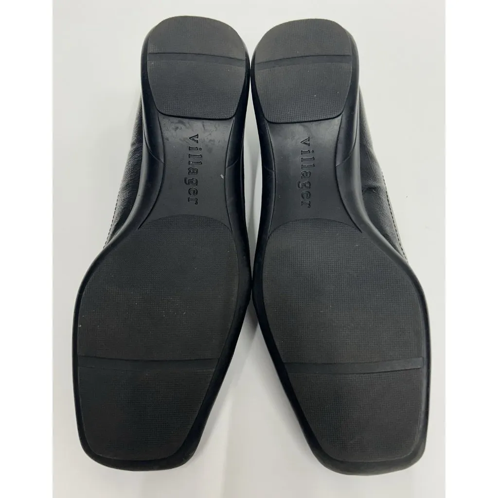 Vintage Slip On Loafer Classic Black Gold Chain Y2K Old Money Academia Square 8 - Image 7