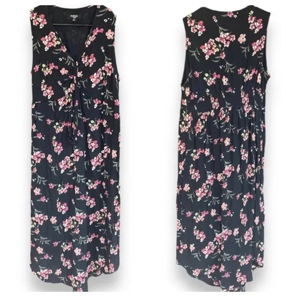 Chelsea Ladies Sleeveless, Fun Floral Black Maxi Dress Size 18/20 (read below) - Image 2