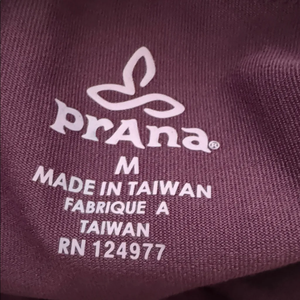 Prana Deep Purple Cinched Sides Size Medium W 14” I 18” - Image 2