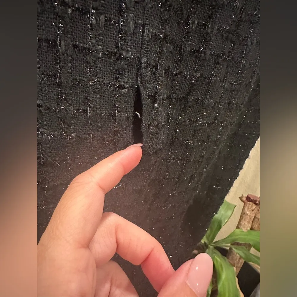 GUC Per Se Black Textured fitted Blazer - Image 6