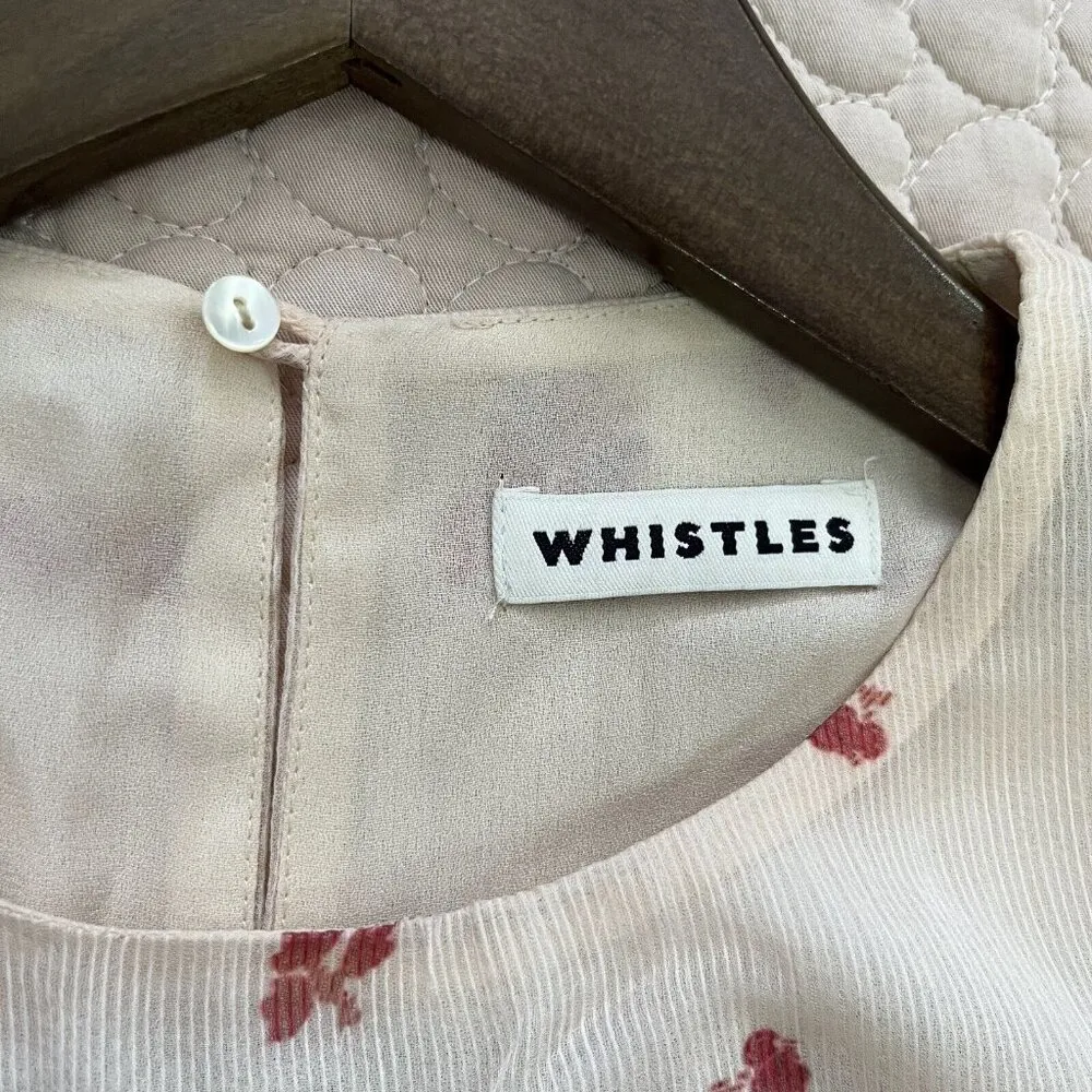 $ 459 NWOT Whistles Long Sleeve Multicolour Eastern Blossom Midi Dress Size 6 - Image 9