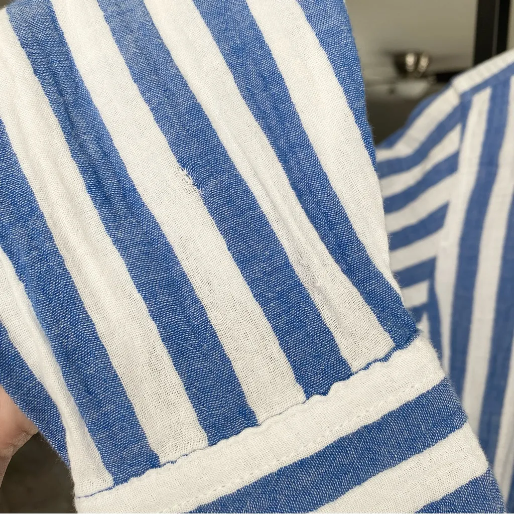 NWT J. Crew Cotton Gauze Striped Button Up Shirt - Image 5