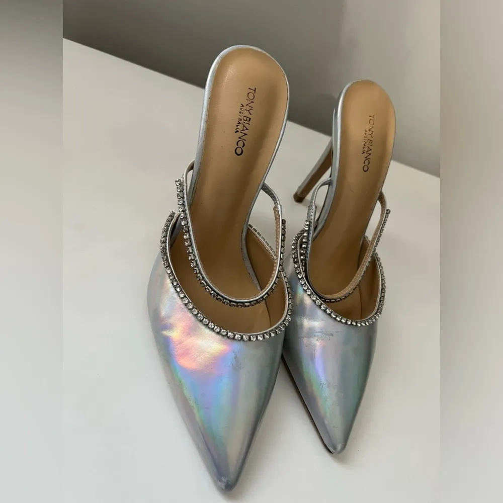 Tony Bianco Lure Pump in Silver Illumine - Image 5