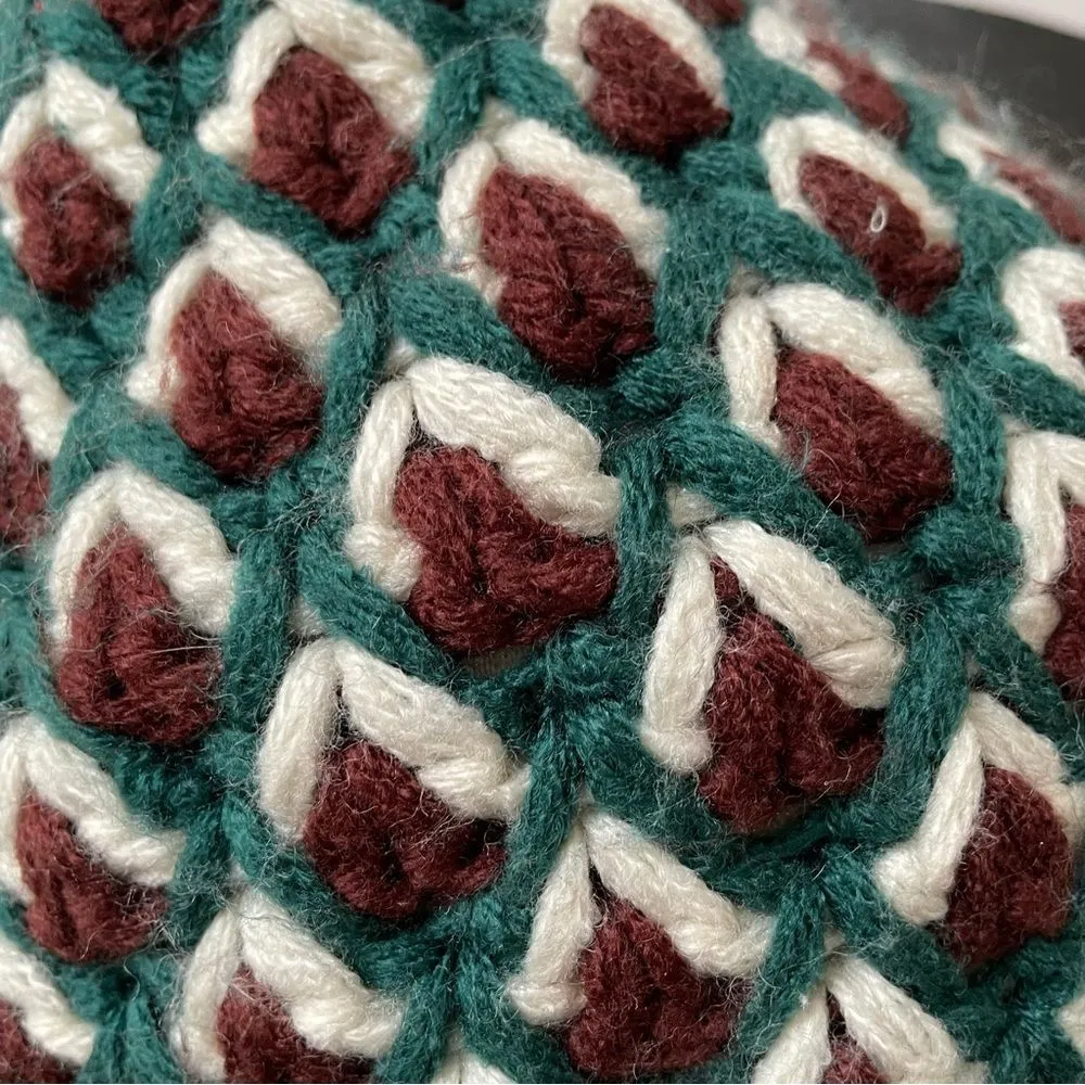 The North Face Insulated Beanie Winter Hat Women’s Knit Lined Green Brown OSFM - Image 3