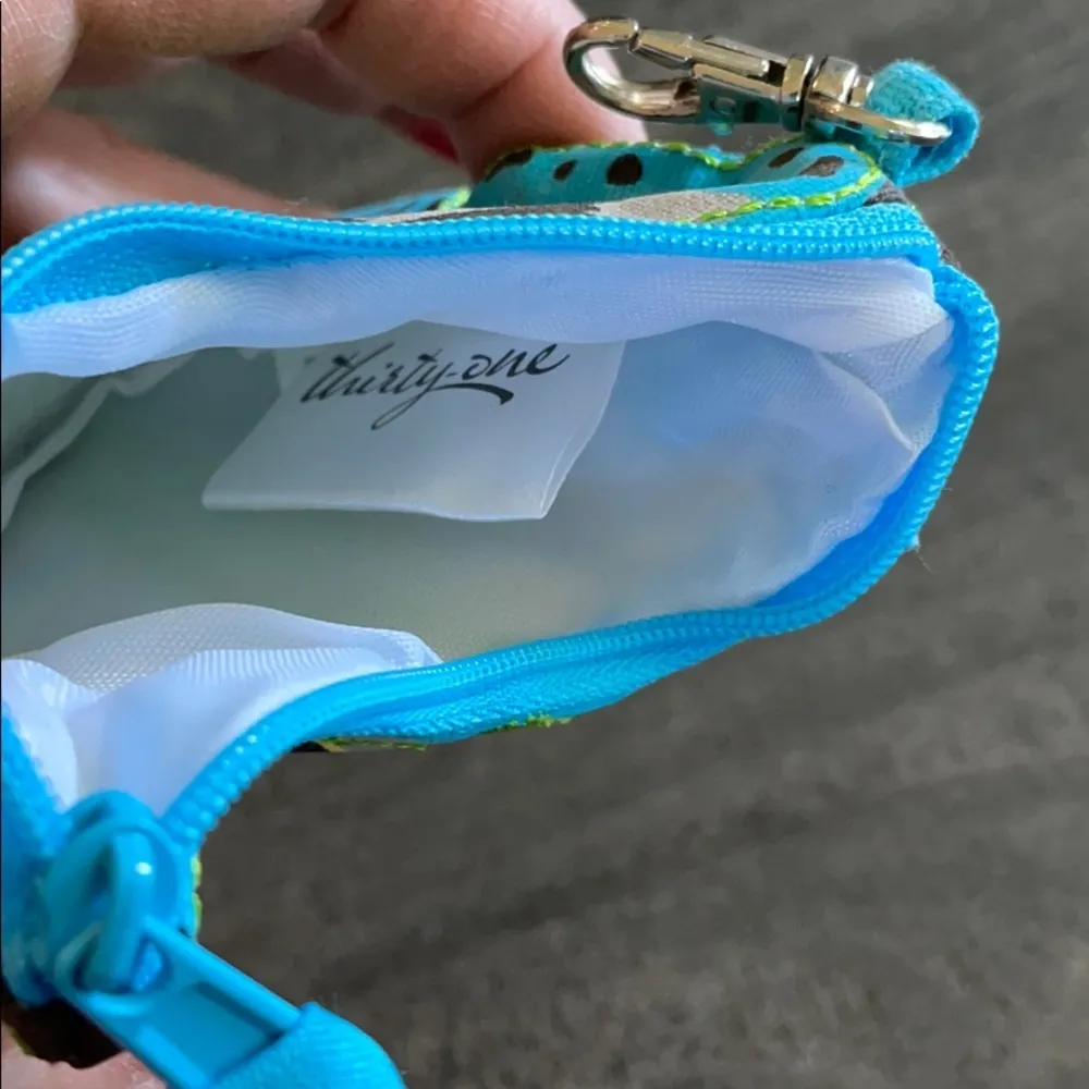 NWOT Thirty One Butterfly Change Purse Blue - Image 3