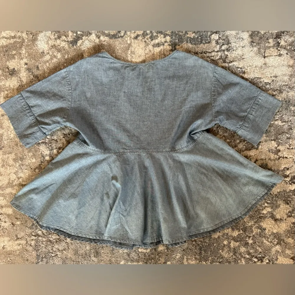 AG Adriano Goldschmied blue jeans blouse - Image 5