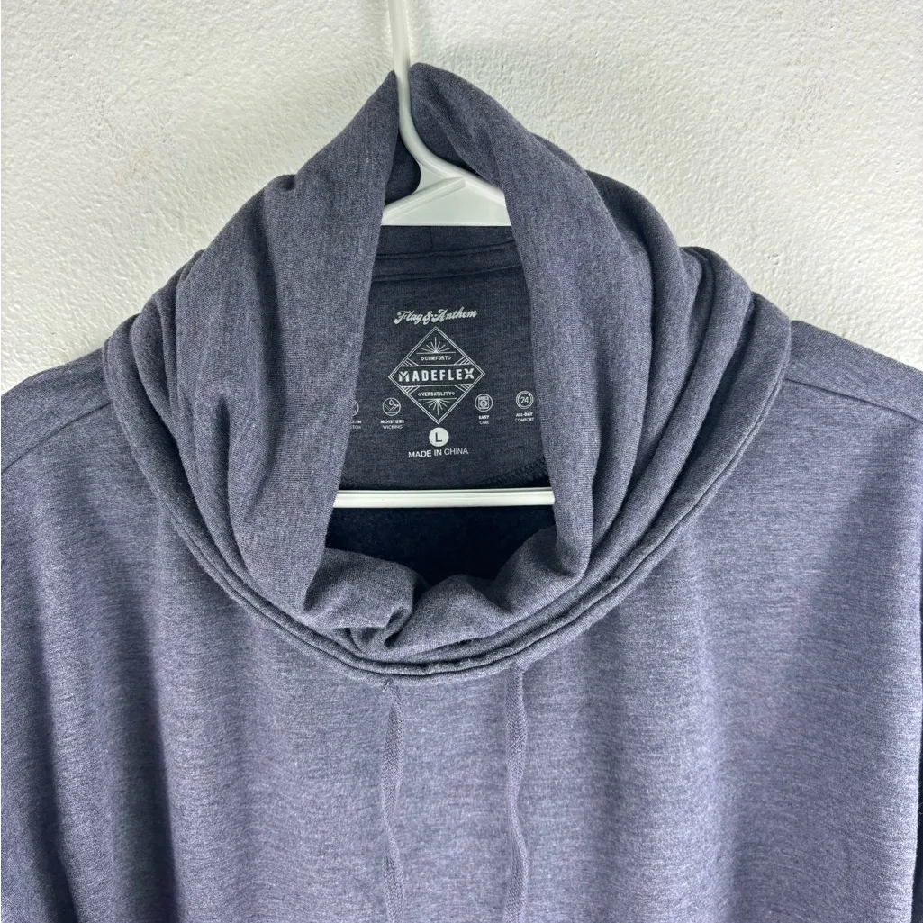 Flag & Anthem L Madeflex Women's Victory Cowl‎ Neck Pullover Sweatershirt Navy Blue Size L - Image 3