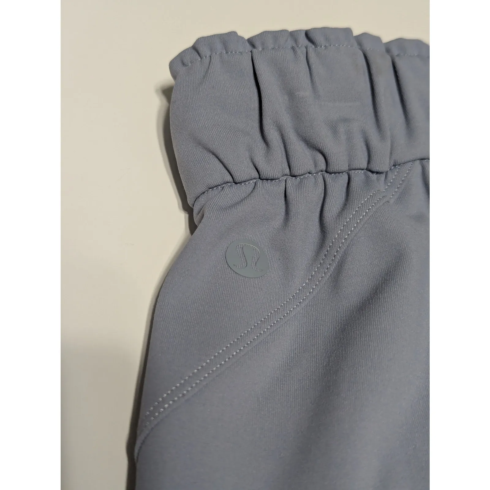 Lululemon Keep Moving Joggers Stretch High Rise Light Blue Chambray Womens 4 Gym - Image 3