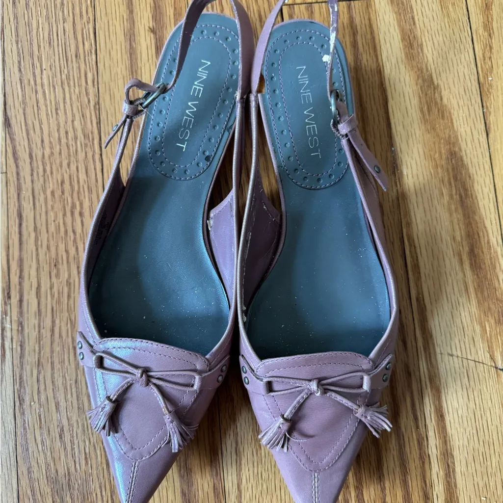 Vintage Old Nine West Mauve Sling backs - Image 2