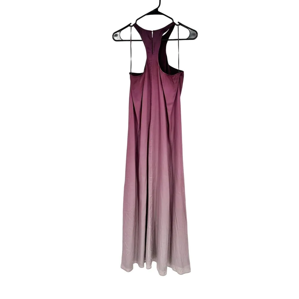 AllSaints Vera Kai Berry Pink Ombre Sleeveless Racerback Maxi Dress Size 0 - Image 5
