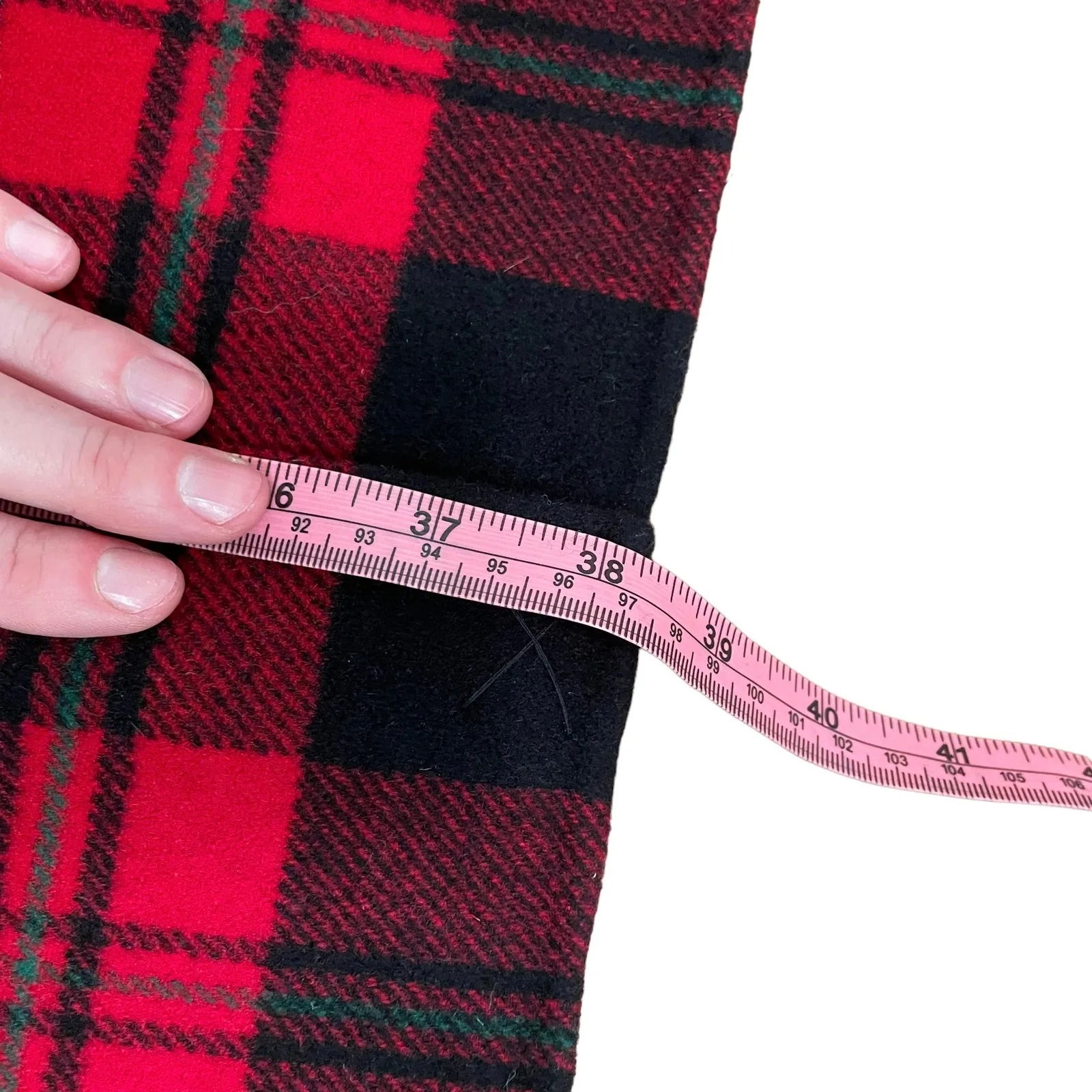 NEW The Kooples Red Plaid Coat Embellished - Image 12