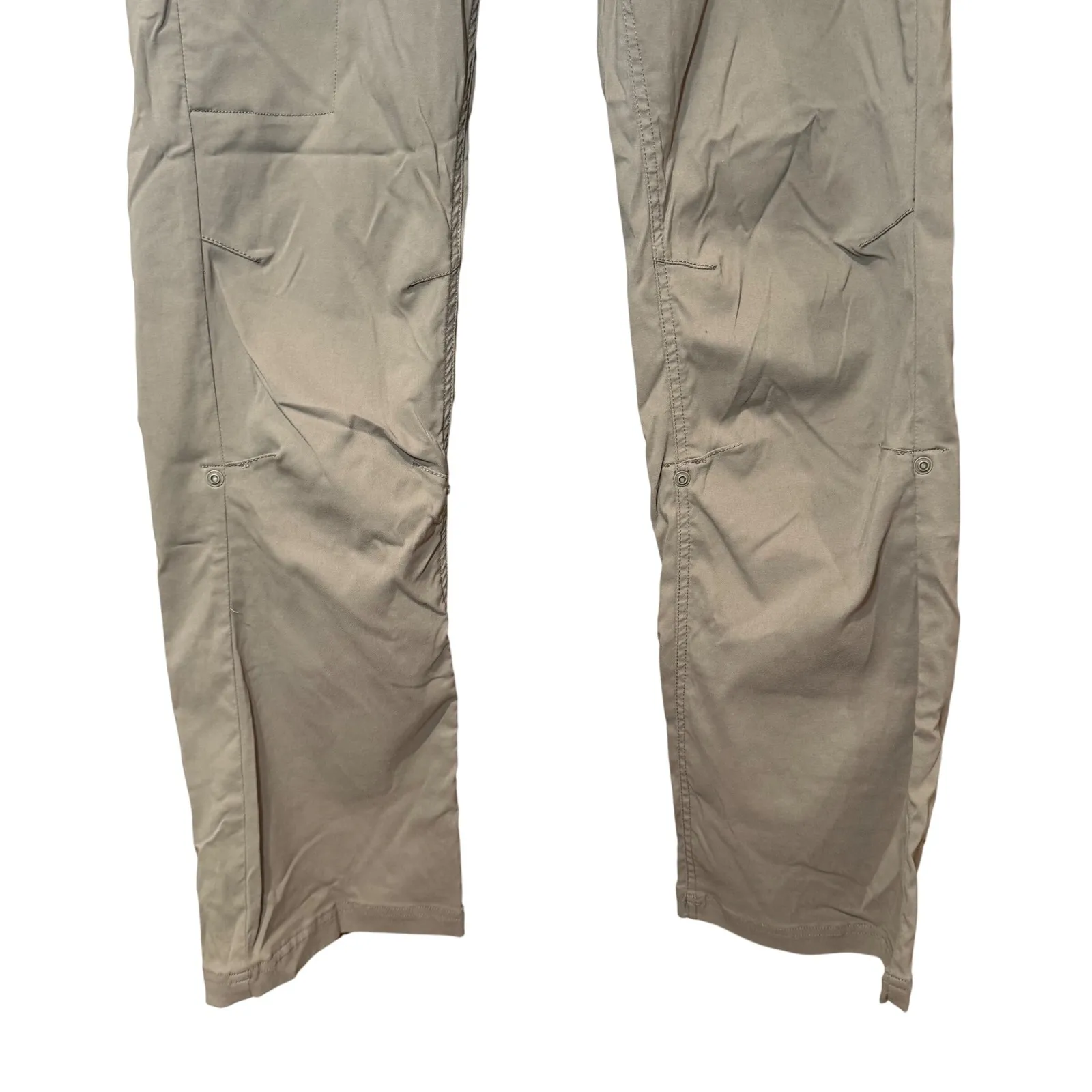 PrAna‎ Convertible Pants Hiking Outdoor Tan Khaki Size 8 - Image 3