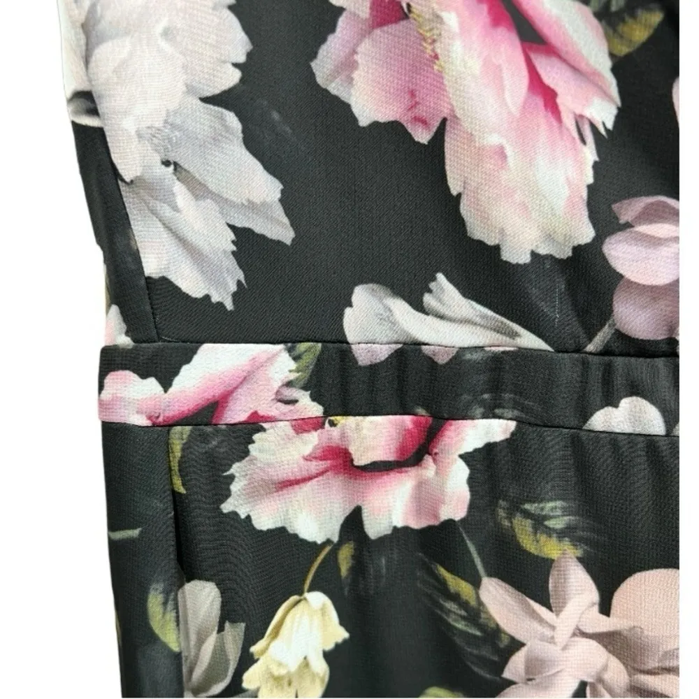 NWT Aqua One Shoulder Floral Midi Dress Size 4 Feminine Formal‎ Special Event - Image 11