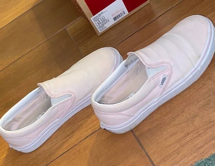 Vans Ballerina Pink Slip Ons - Image 3