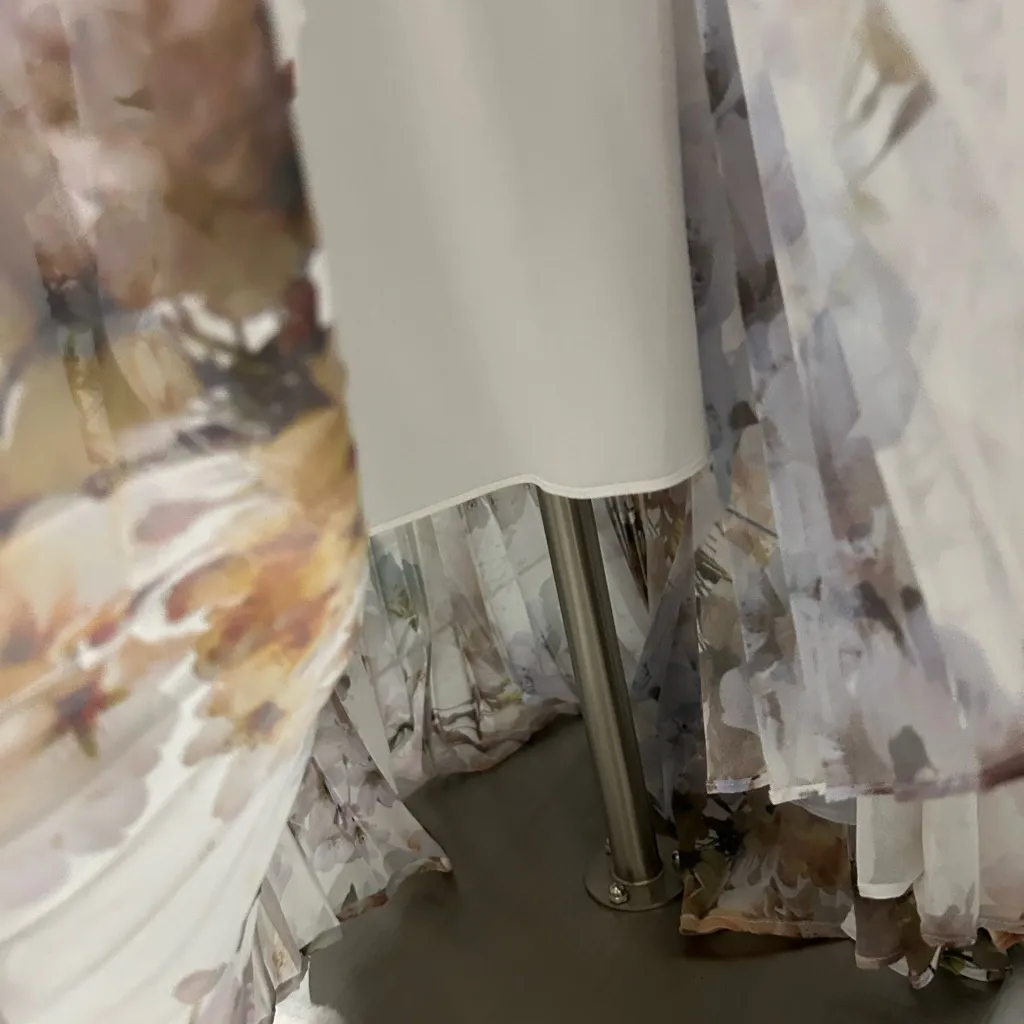 Ted Baker London Vanilla Pettraa Pleated Hi Low Midi Dress - Image 9