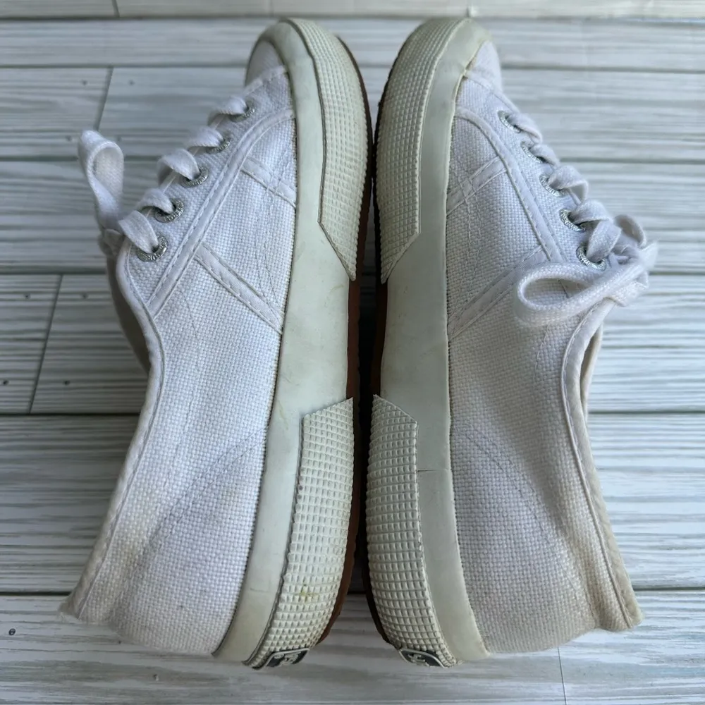 Superga White Classic Sneaker Women’s Trainers Size 36 - Image 6
