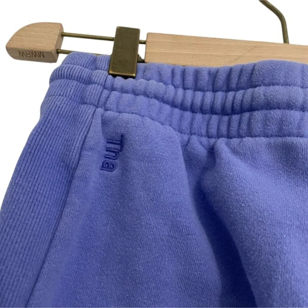 TNA Size XS Cozy Fleece Boyfriend Sweatpants Comfortable Ribbed Detail - Image 5