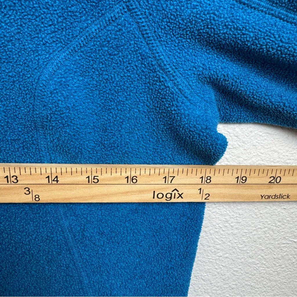North Face Polartec Classic Fleece 1/4 Zip Pullover Teal Sweater Womens Medium - Image 10