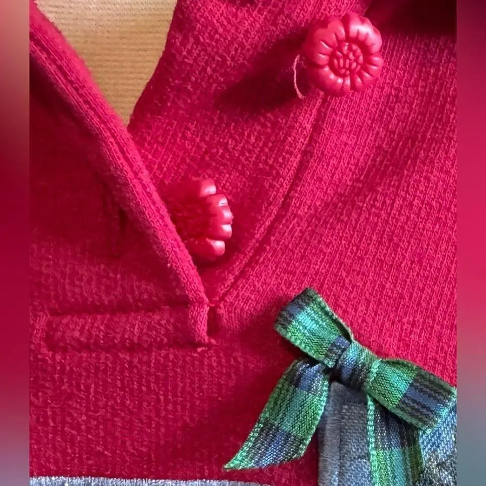 Vintage Pullover Sweatshirt Large Winterberry Holly whimsical unique Christmas - Image 5