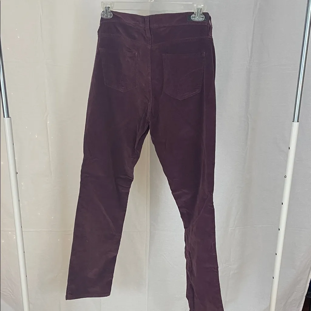Women's Calvin Klein Jeans Straight Cut Purple Corduroy Pants Size 12 6x32 - Image 2
