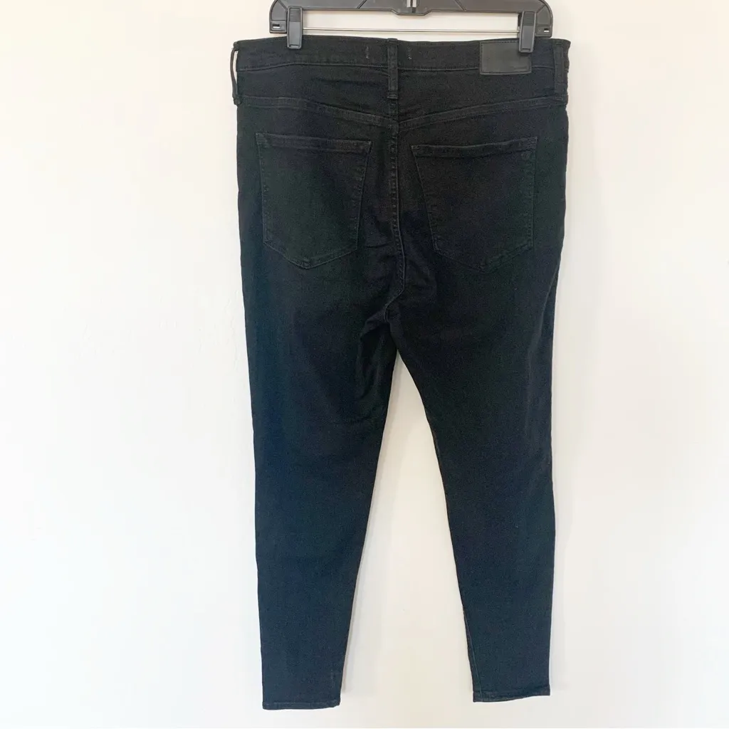 Madewell Roadtripper Skinny High Rise Black Wash Jeans Size 32 - Image 7