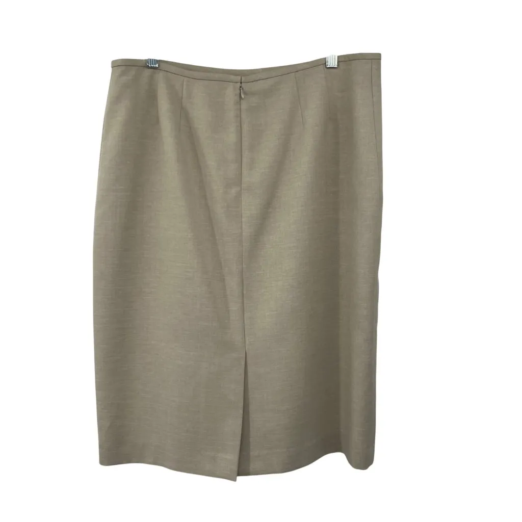 Jones Studio Separates Skirt Women's 12 Beige Lined Pencil Used - Image 2