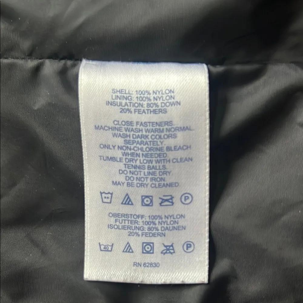 Lands' Ends Black Down Puffer Vest Sz Large - Image 8