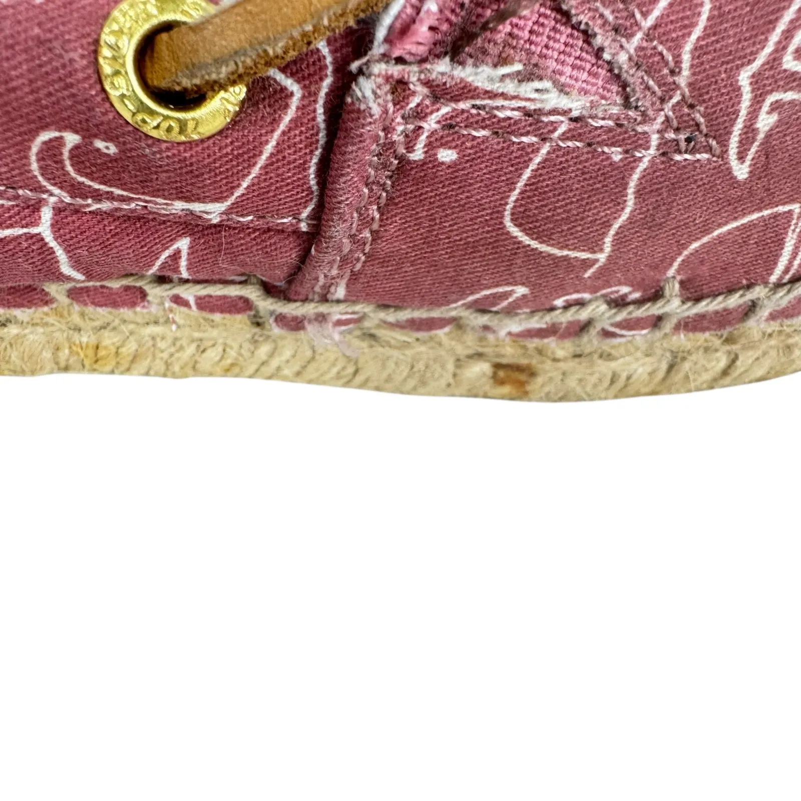 Sperry Topsider Katama Whale Print Slip on Espadrille Flats Women's Size  8 - Image 5