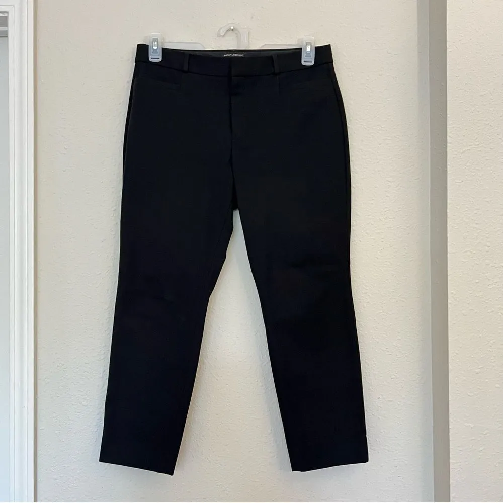 Banana Republic  Sloan Black Ankle Pants Size 10S - Image 3