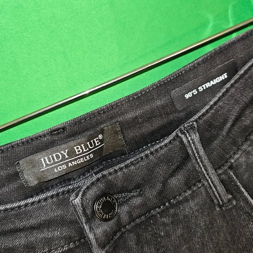 Judy Blue Black Nashville Rigid Magic High Rise Straight Leg‎ Jeans 13/31 13 31 - Image 3