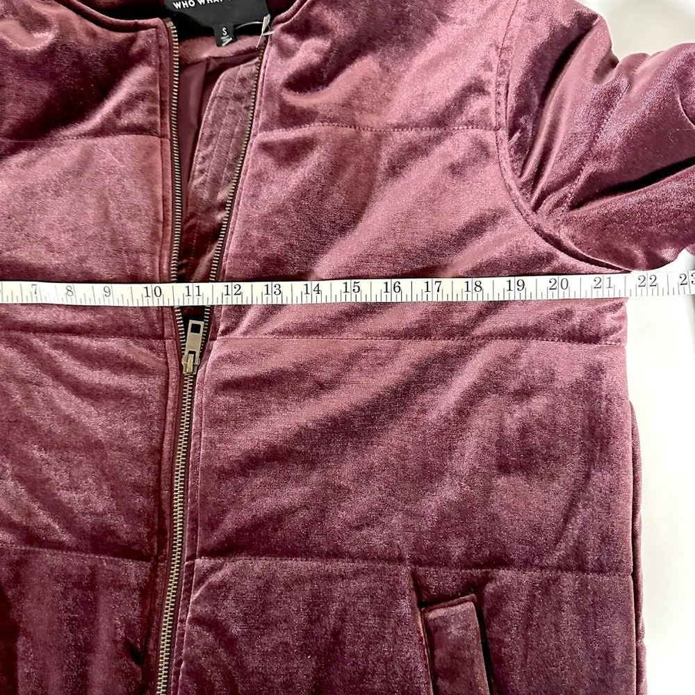 Who What Wear Quilted Velvet Coat - Image 5