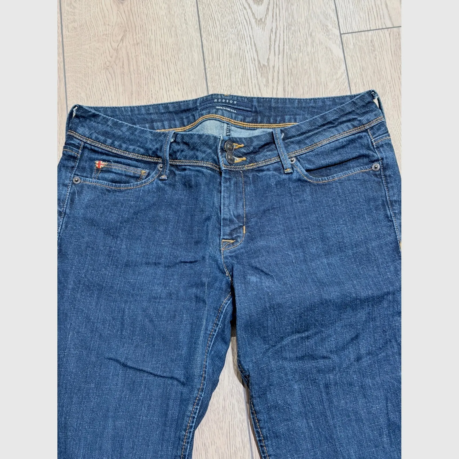 Hudson Jeans Womens Size 30 Dark Wash Denim Skinny Pants Made in USA - Image 3