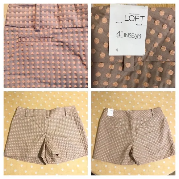 50% OFF LOFT textured 4” Dress Shorts 4 - Image 2