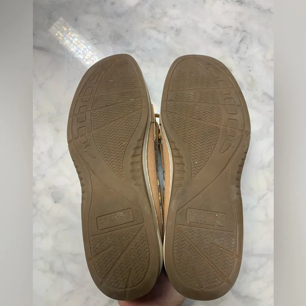 Sperry Top Sider Angelfish Madras Preppy Plaid Slip On Boat Shoe Size 7 - Image 8