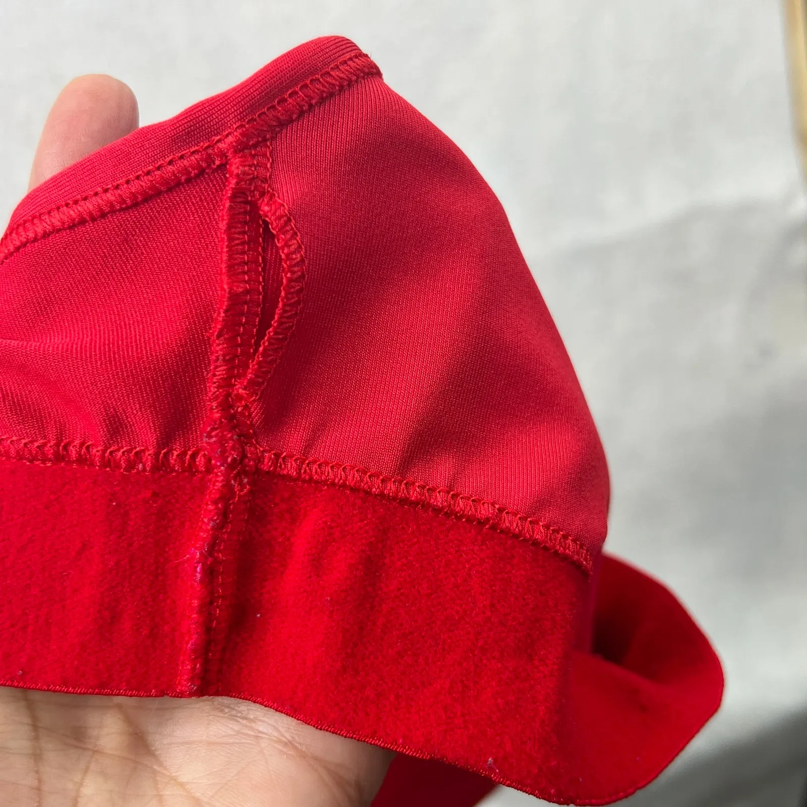 PINK Victoria's Secret Racerback Strappy Sports Bra XXS Logo Spellout Activewear Red - Image 8