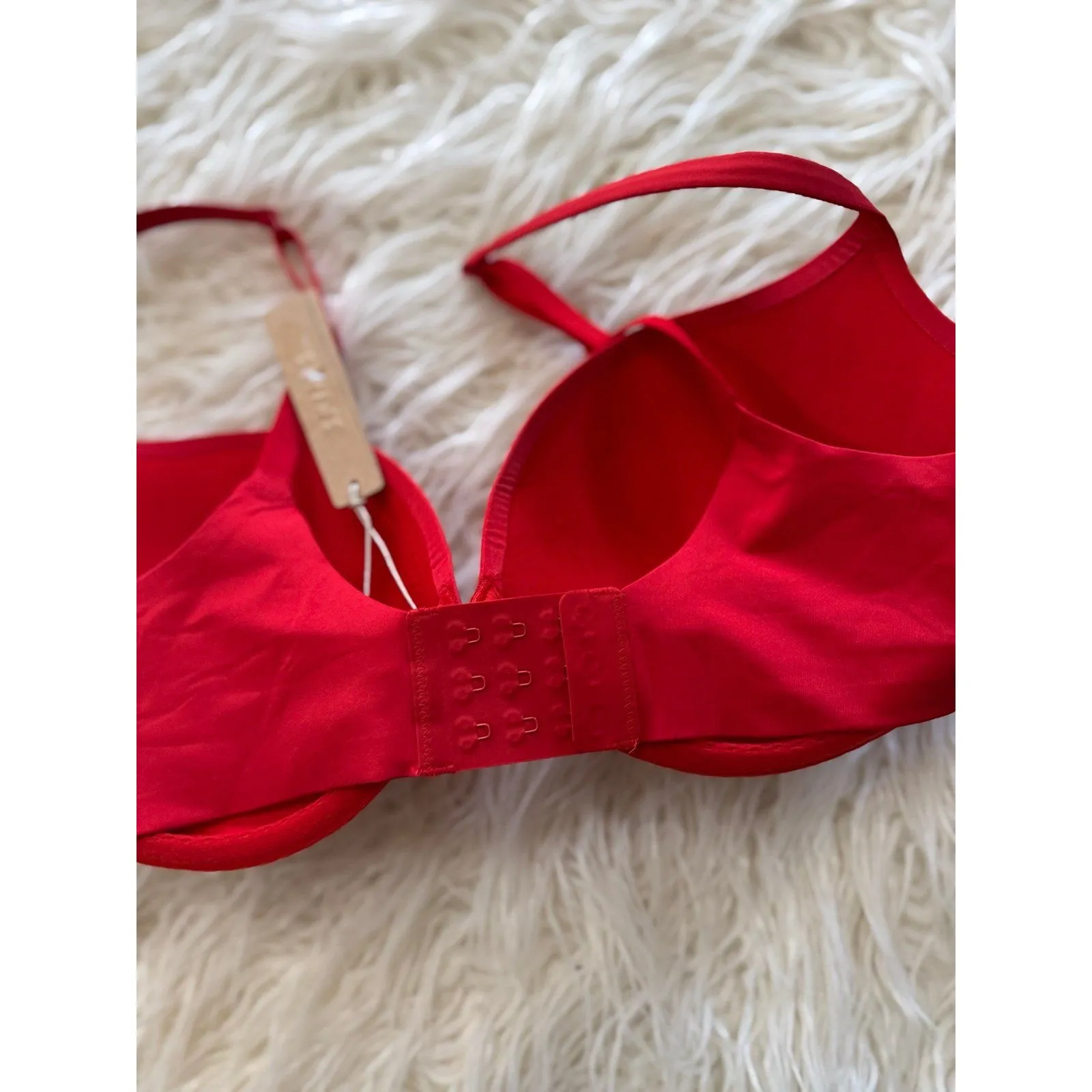 Skims Ultimate Collection Pushup Plunge Bra Cayenne Size 38C - Image 7