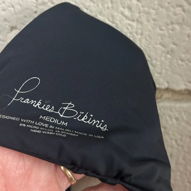 Frankie’s Black Bikini Top size M - Image 5